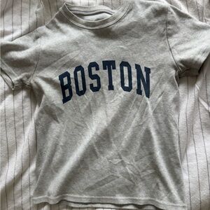 Brandy Melville Gray Boston T-Shirt